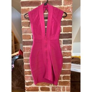 Hot pink bandage dress size XS/S